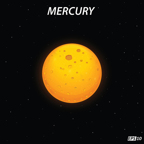 Mercury art background vector Mercury background   