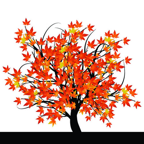 Art autumn tree creative background vector 07 tree creative autumn   
