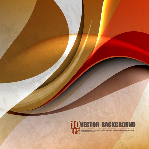 Set of ornate waves vector background 03 waves ornate   