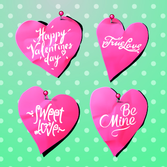 Creative Valentines Day paper cut object vector 03 valentines Valentine paper cut paper object creative   