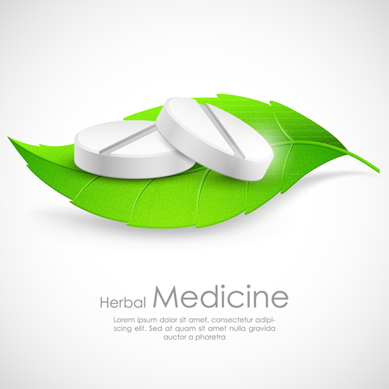 Refreshing herbal medical vector background 01 refreshing medical herbal background   