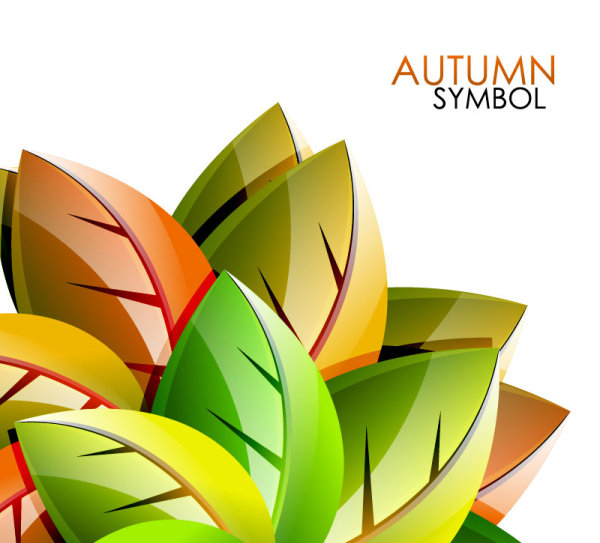 autumn leaves elements background vector set 02 leaves leave elements element autumn   