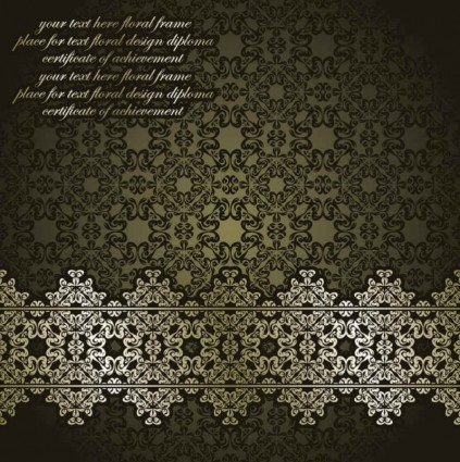 Classic european pattern background 02 vectors material pattern European classic background   