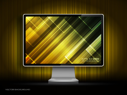 Creative monitor design elements vector material 05 monitor material elements element creative   