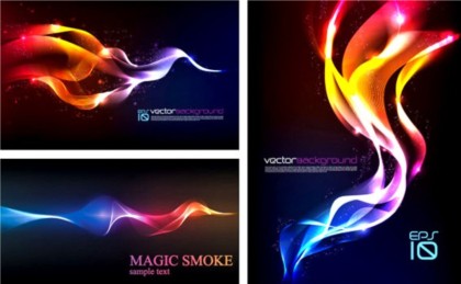 Colorful smoke background vector smoke colorful background   