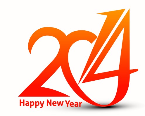 2014 New Year text design vector 03 year new year new 2014   