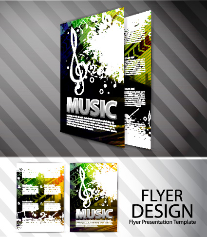 Set of Modern Brochure and Flyer design elements vector 02 modern flyer elements element brochure   