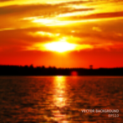 Fiery red sunset background art 05 sunset red fiery background   