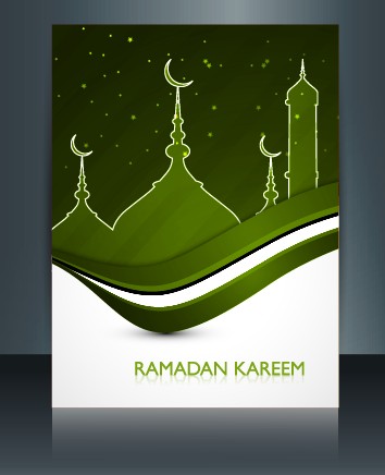 Ramadan Kareem flyer cover vector 04 template vector template cover brochure   