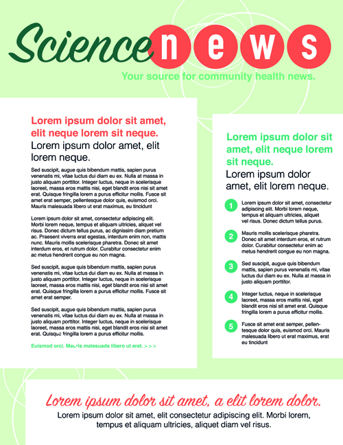 News page layout design vector 04 page news layout design   