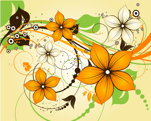 Elegant abstract flower vectors graphics 10 graphics flower elegant abstract   