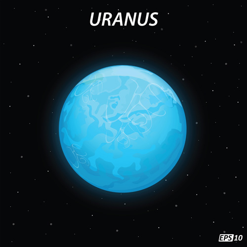 Uranus art background vector Uranus background   