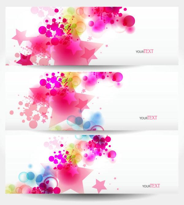 Abstract Stylish vector banner 04 stylish abstract   