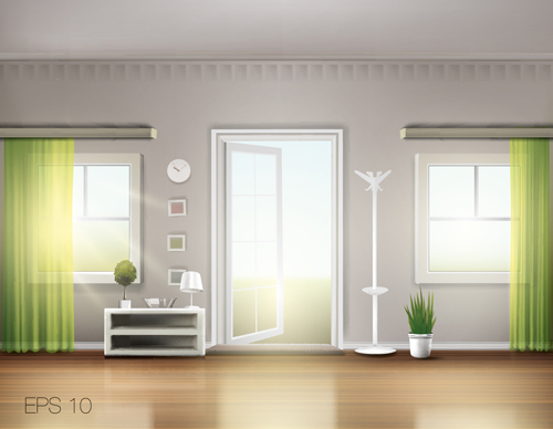 House interior corner background vectors set 25 interior house corner   