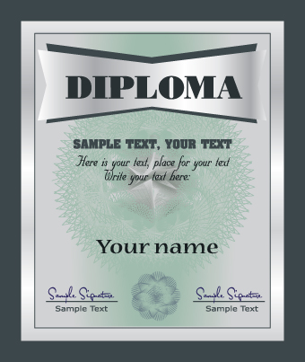 Set of certificate and diploma vector templates 04 templates template diploma certificate   