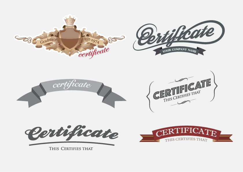 Creative certificate and diploma labels vector labels diploma creative certificate   