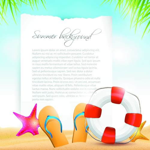 Summer Vacation backgrounds vector 06 vacation summer backgrounds background   