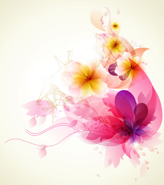 Brilliant Floral colorful background vector 04 floral colorful brilliant   
