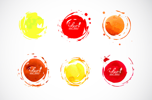 Grunge watercolor effect vector watercolor grunge effect   