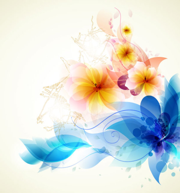 Brilliant Floral colorful background vector 01 floral colorful brilliant   