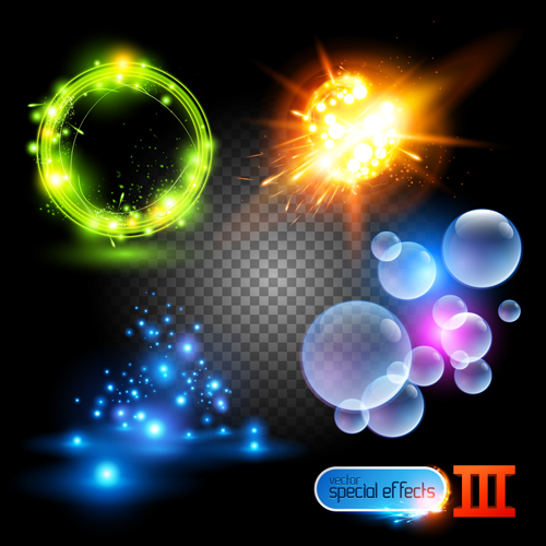 Colored Glowing light Effects vector 01 special light effects light effect glowing effects effect colored   