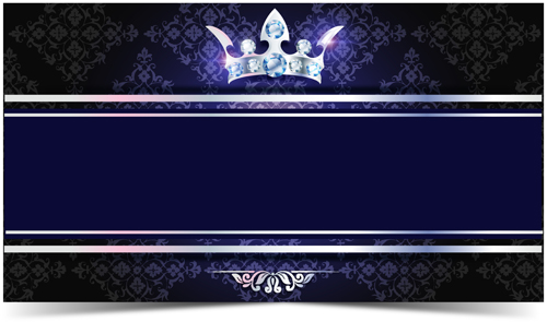 Diamond crown with dark blue VIP invitation card vector 10 vip invitation diamond dark crown card blue   