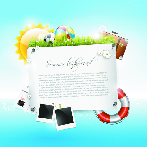 Summer Vacation backgrounds vector 01 vacation summer backgrounds background   