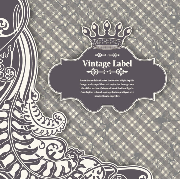 Luxury Vintage label and Ornaments vector 02 vintage ornaments luxury label   