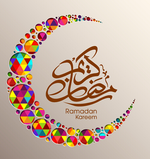 Eid mubarak layered background vector 07 Mubarak layered Eid background   