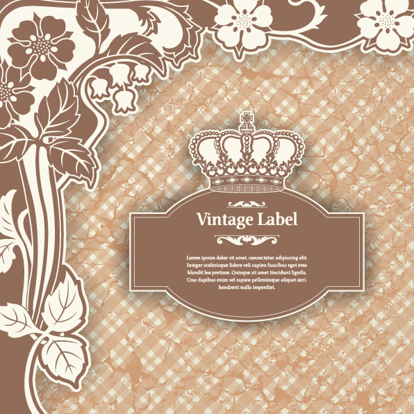 Luxury Vintage label and Ornaments vector 01 vintage ornaments luxury label   