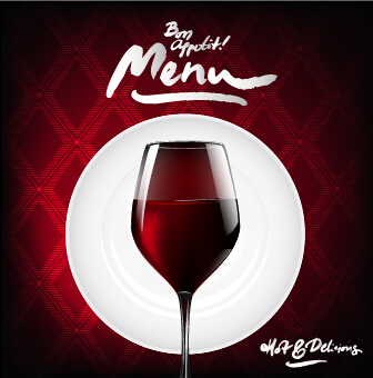 Dark red wine menu background vector 02 red wine menu background vector background   