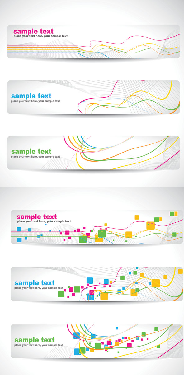 Dynamic lines banner vector graphic grid dynamic lines banners banner background   