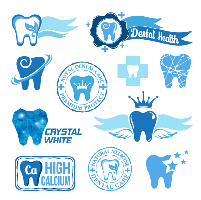 Classic dental logos and labels vector graphics 02 vector graphics vector graphic logos logo labels label classic   