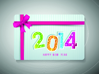 2014 New Year with christmas vector cards 03 year new year new christmas cards card 2014   