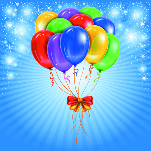 Happy Birthday Colorful Balloons background set 01 happy birthday happy colorful birthday balloons balloon background   