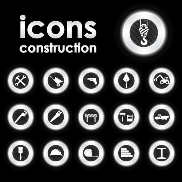 Bright Round icons design vector set 03 round icons icon bright   