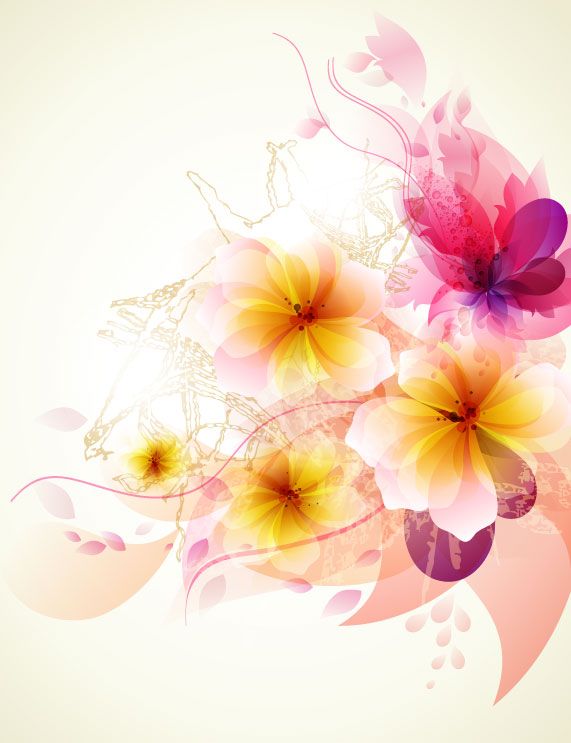 Brilliant Floral colorful background vector 02 floral colorful brilliant   