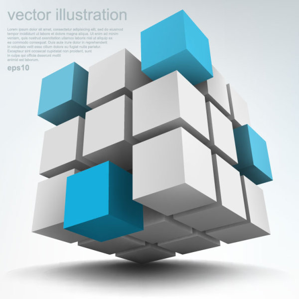 Concept 3D vector background graphics 04 concept   