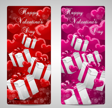 Shiny valentines day gift cards set 01 valentines gift cards day cards   