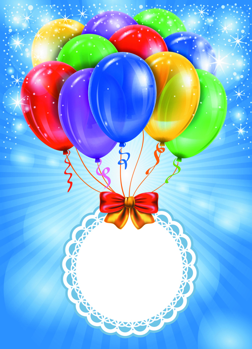 Happy Birthday Colorful Balloons background set 03 happy birthday happy colorful balloons balloon background   