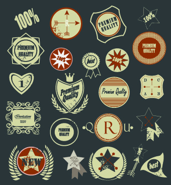 Vintage Premium Quality labels vector 02 vintage quality premium labels label   