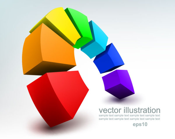 Concept 3D vector background graphics 02 concept   