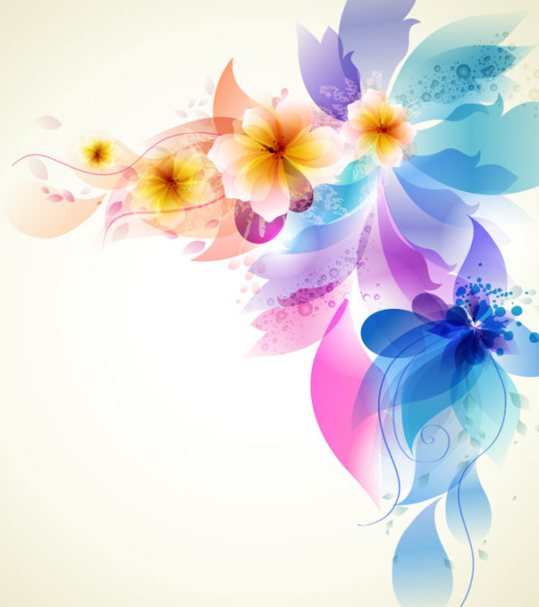 Brilliant Floral colorful background vector 03 floral colorful brilliant   