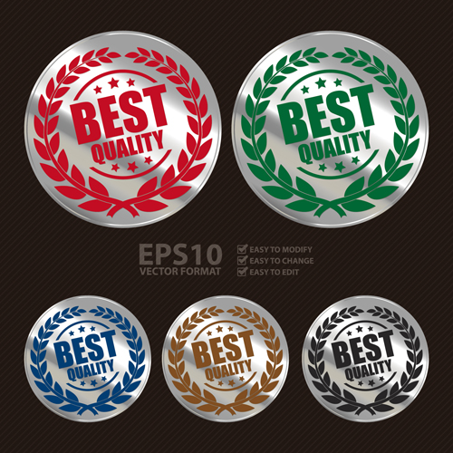 Silver laurel wreath badges vectors silver laurel wreath laurel   