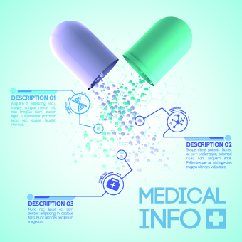 Creative Medical info design vector 01 medical info creative   