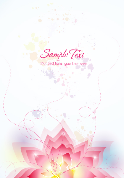 Flower illustrations vector background 05 Vector Background illustrations illustration flower background   