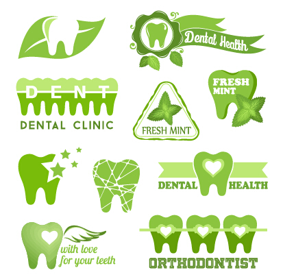 Classic dental logos and labels vector graphics 03 vector graphics vector graphic labels label graphics graphic classic   