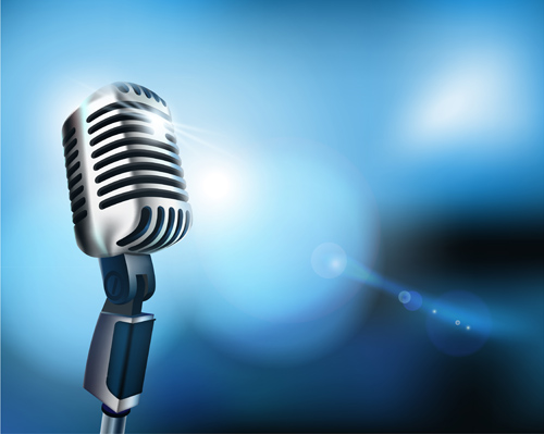 Vector set of Microphone design elements graphics 05 microphone elements element   