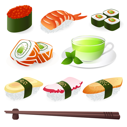 Japan Sushi Menu elements vector 02 menu japan elements element   