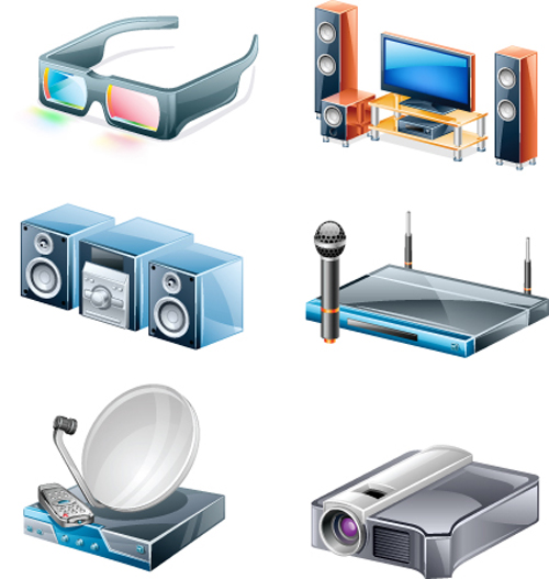 Different Appliances Icon vector set 03 icon different appliances   